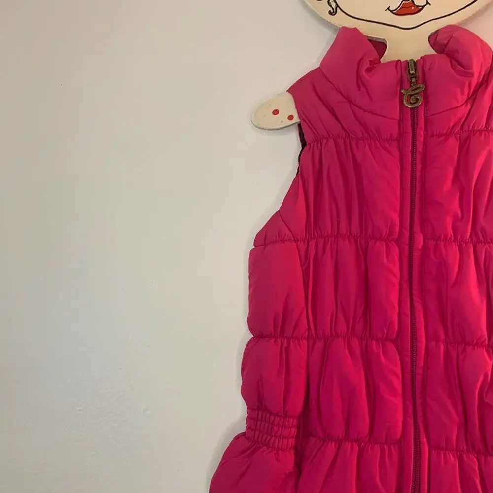 CHAPS Girl’s Pink Zip Up Puffer Vest / Size: 4